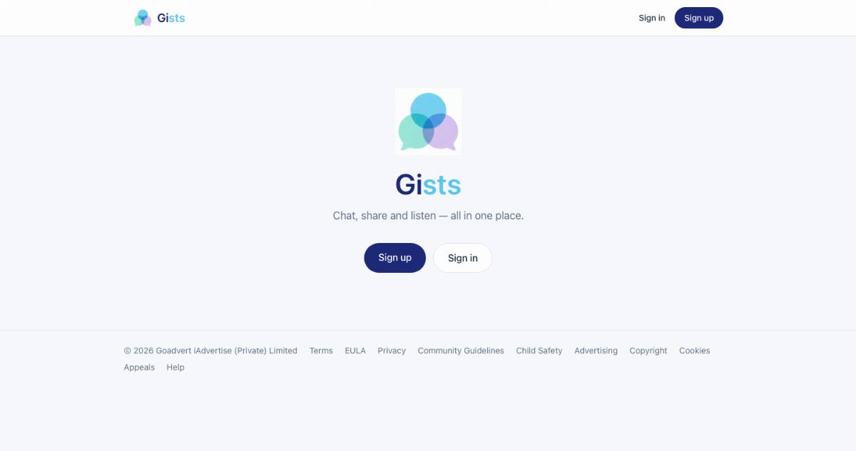 gists.chat website